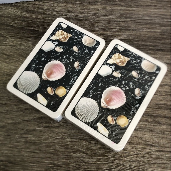 NOS Vtg Seashell Playing Cards Sets - Picture 2 of 9